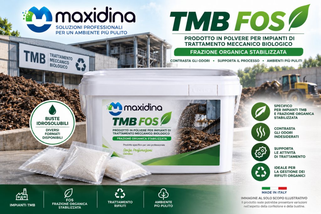 Maxidina TMB FOS – Prodotto per Impianti di Trattamento Meccanico Biologico
